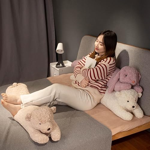 Miniatura 4 de FEEZUSH Almohada larga de felpa de conejo  Juguete de peluche de conejo  Almohada de conejo para dormir de 35 pulgadas  Lindo conejo Lop Squishy