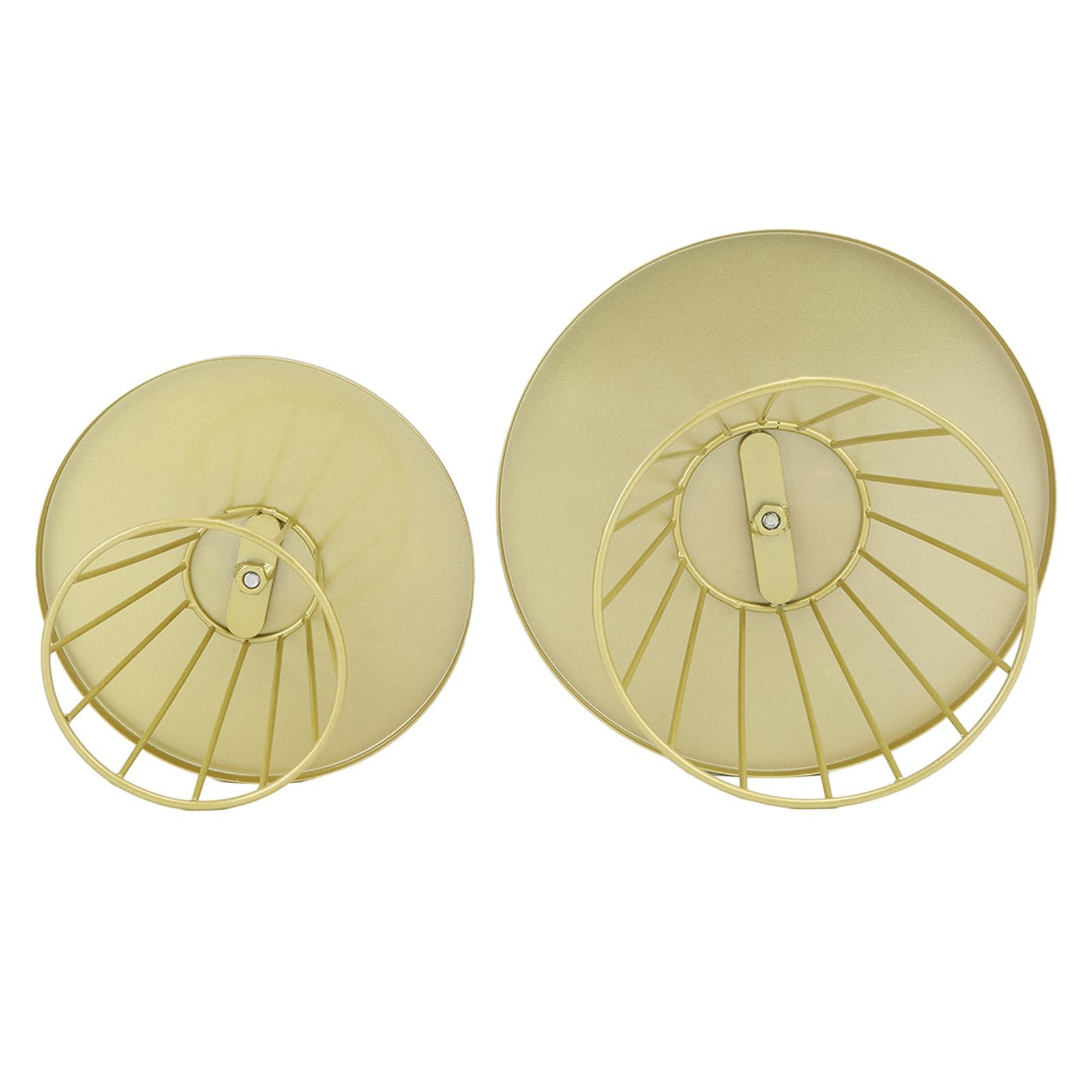 Soporte redondo de hierro para tartas, elegante y multifuncional, decoración rústica europea con acabado dorado, perfecto para bodas, cumpleaños, fiestas y