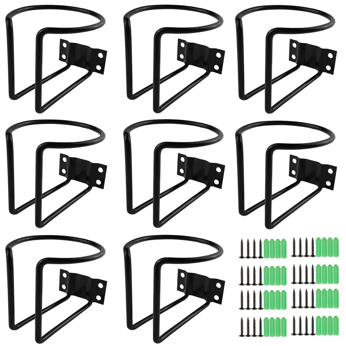 TIHOOD 8PCS Stainless Steel Boat Ring Cup Drink Holder Fit for Boat Yacht Truck Car Apartment RV