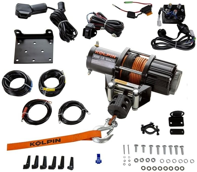 Kolpin Outdoors Honda Talon 1000 Quick-Mount Winch 4500lb Synthetic Rope