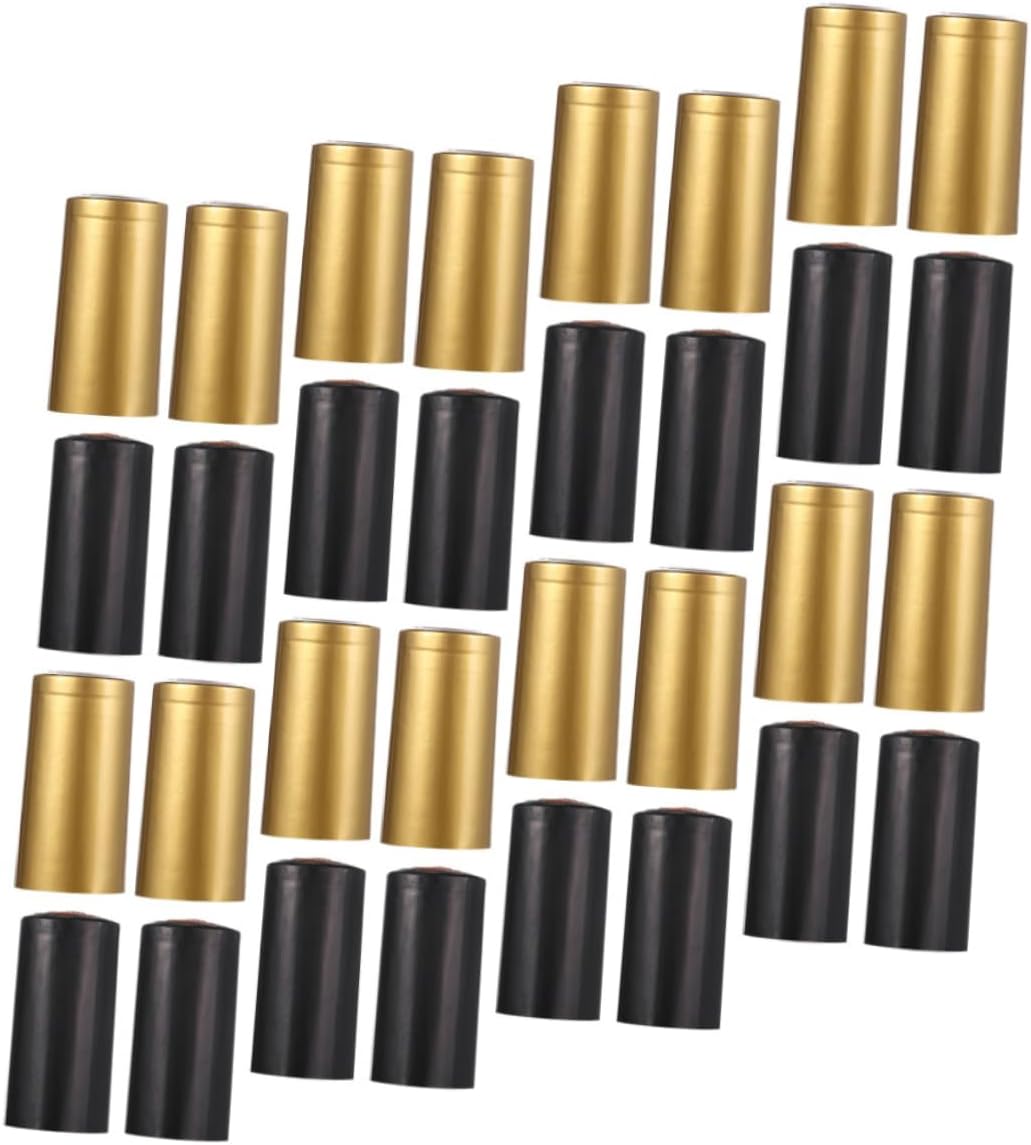 Mobestech 600pcs Bottle Heat Shrinkable Cap Bottle Sealing Shrink Wrap Air-tight Seal Caps