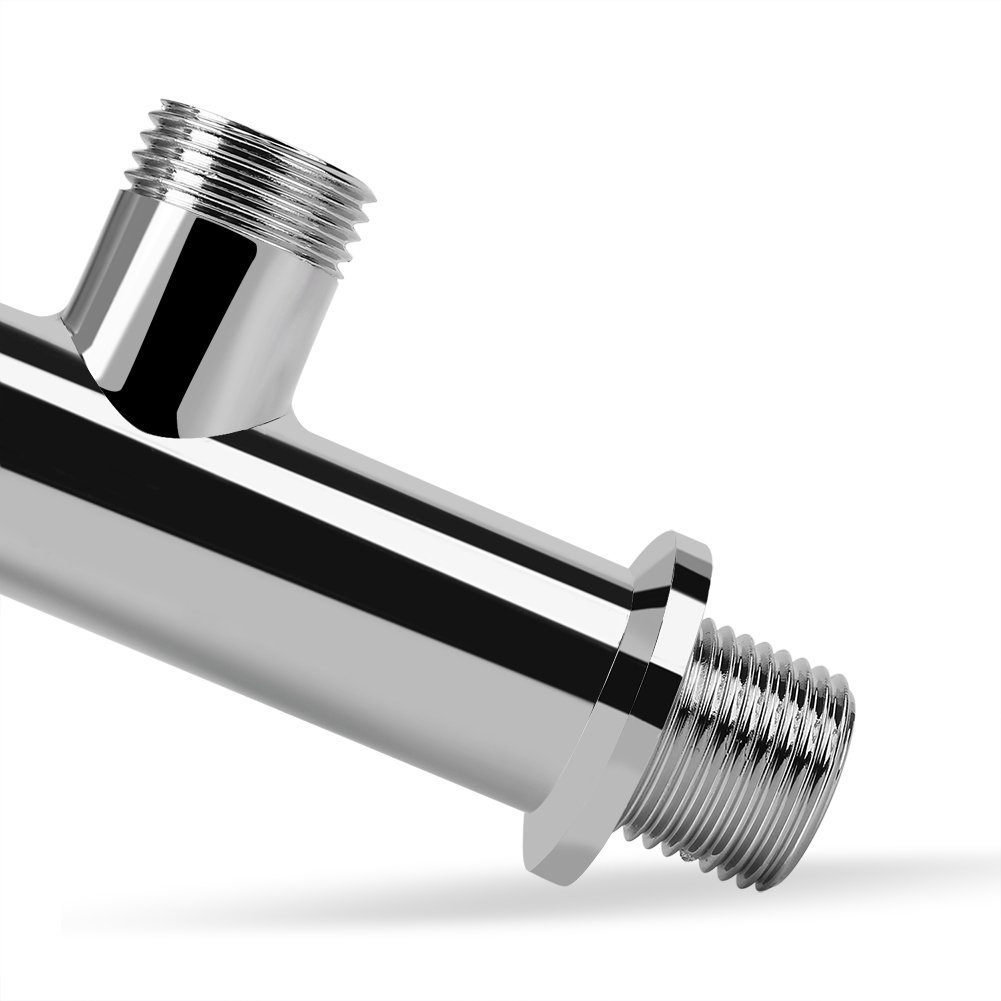 Wall Mounted Faucet Chrome Double Handle Cold Water 1 2 Inch Connection Perfect for Washing Machine Kitchen Sink — view 7