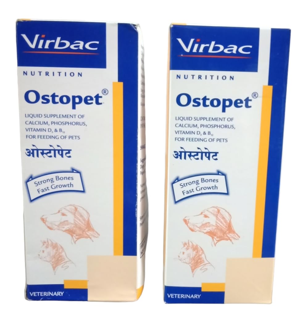 Nutrition Ostopet Calcium and Multivitamin Pet Supplement for Strong Bones and Fast Growth (Pack of 2 (150Ml x 2)) (B0C7VXCJ8H) Amazon Price History, Amazon Price Tracker