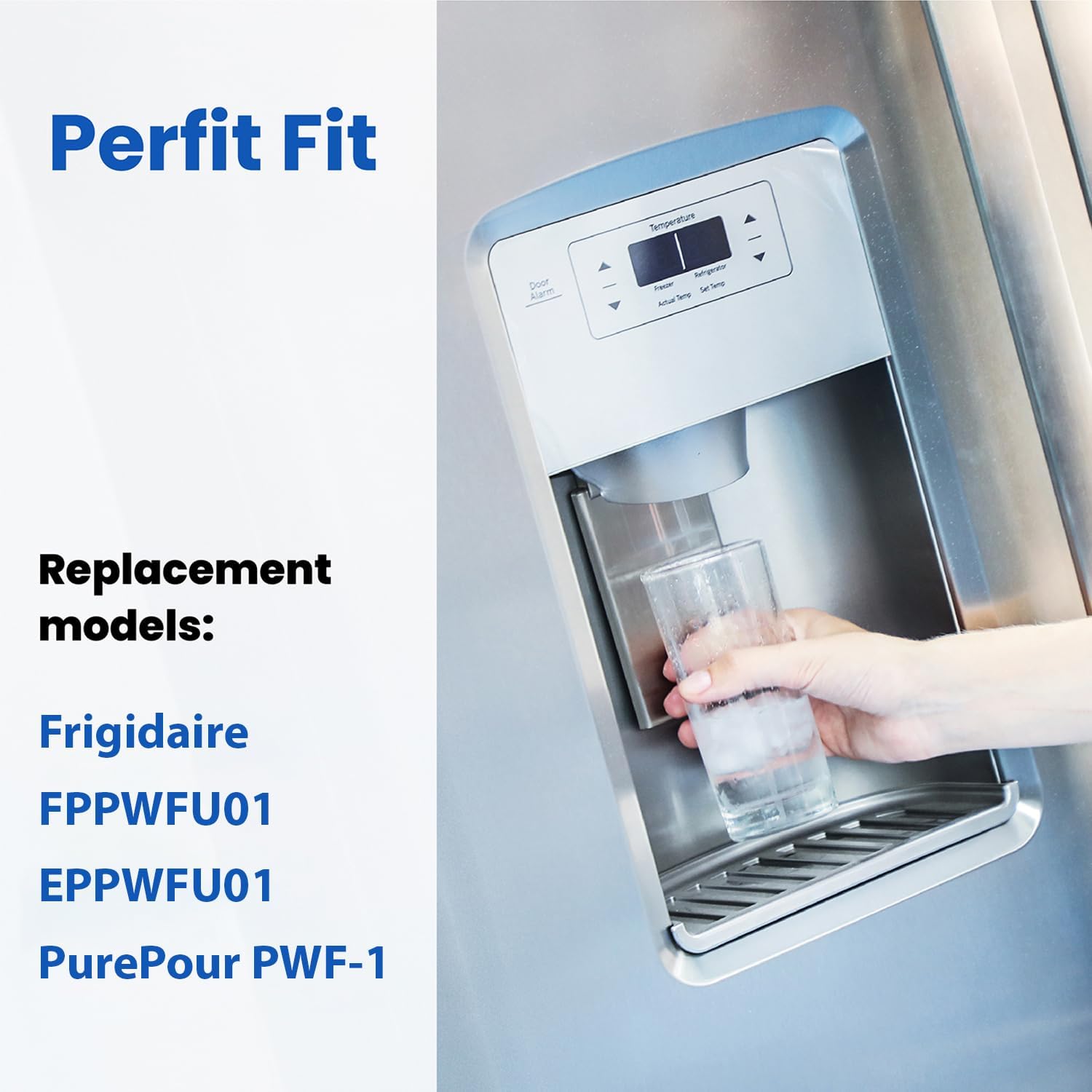 FPPWFU01 EPPWFU01 Water Filter Replacement, Compatible with EPPWFU01 PureAdvantage PWF-1, Frigidaire FPPWFU01 PurePour PWF-1 (2 Count)