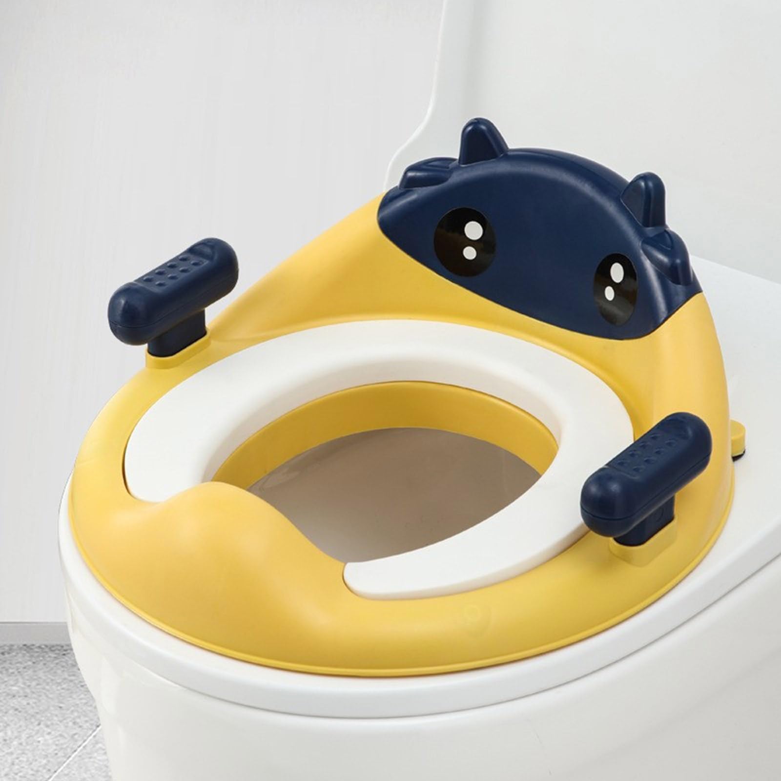 Sedile per vasino per bambini con supporto rinforzato, base sicura rimovibile, per uso invernale del bambino, sedile WC rimovibile