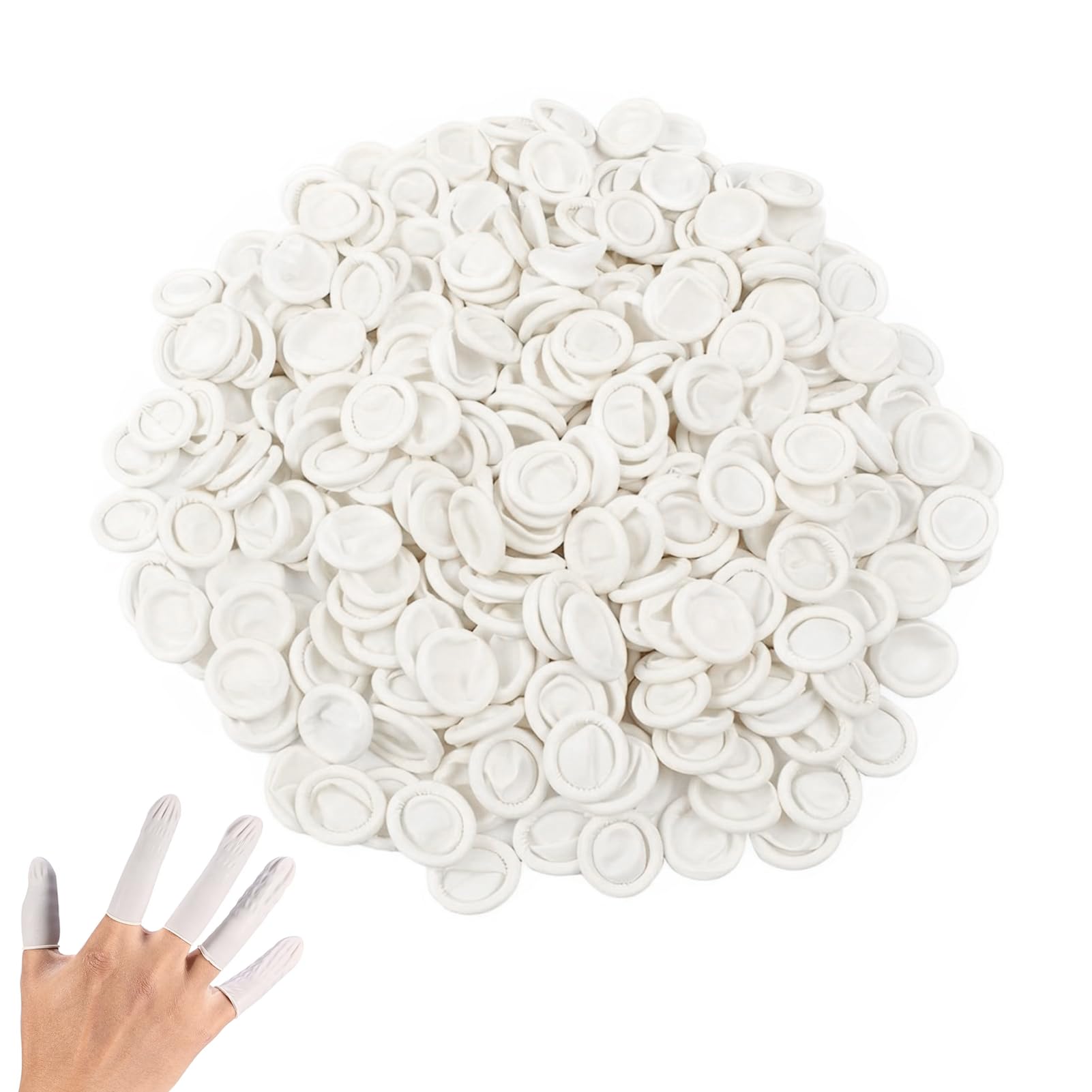 Bamyli 100 Doigtiers Silicone Anti-statiques – Étuis Imperméables Pour Blessures Et Nail Art