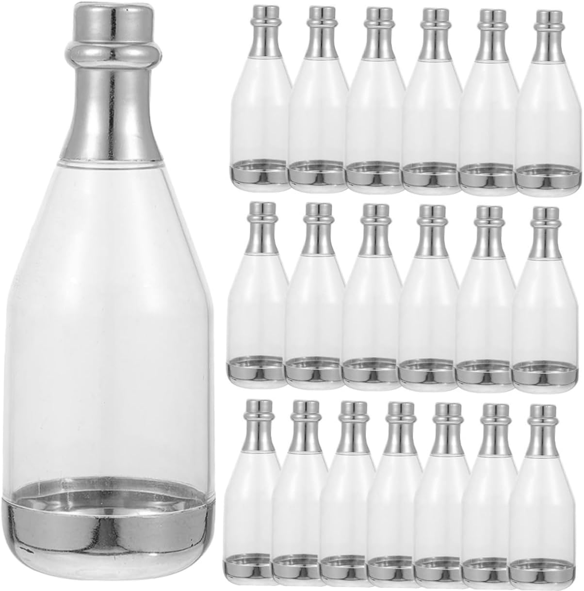TOBBOMEY 30pcs Miniature Bottle Candy Container Favors for Weddings Birthdays and Parties Reusable Material for Celebrations and Packaging