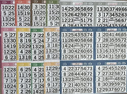Cartes de jeu de bingo en papier à grands chiffres pour éviter la fatigue visuelle