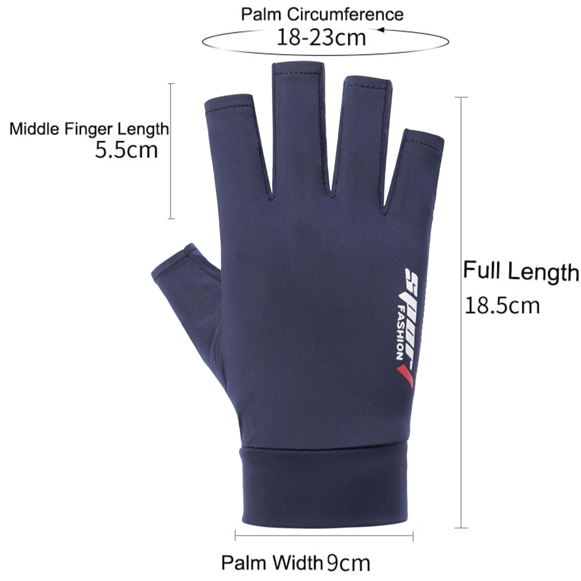 UTOWO Sun-UV-Protection-Gloves for Men Women Anti-Slip Strips Cycling Gloves Half Finger Hiking Workout Gloves for Outdoor