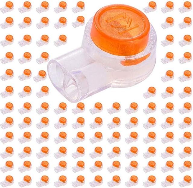 200 Pcs K1 Cable Connectors, Butt Splice Connectors Jelly Gel UY Connectors Button for Cable Data Phone Wire Joints