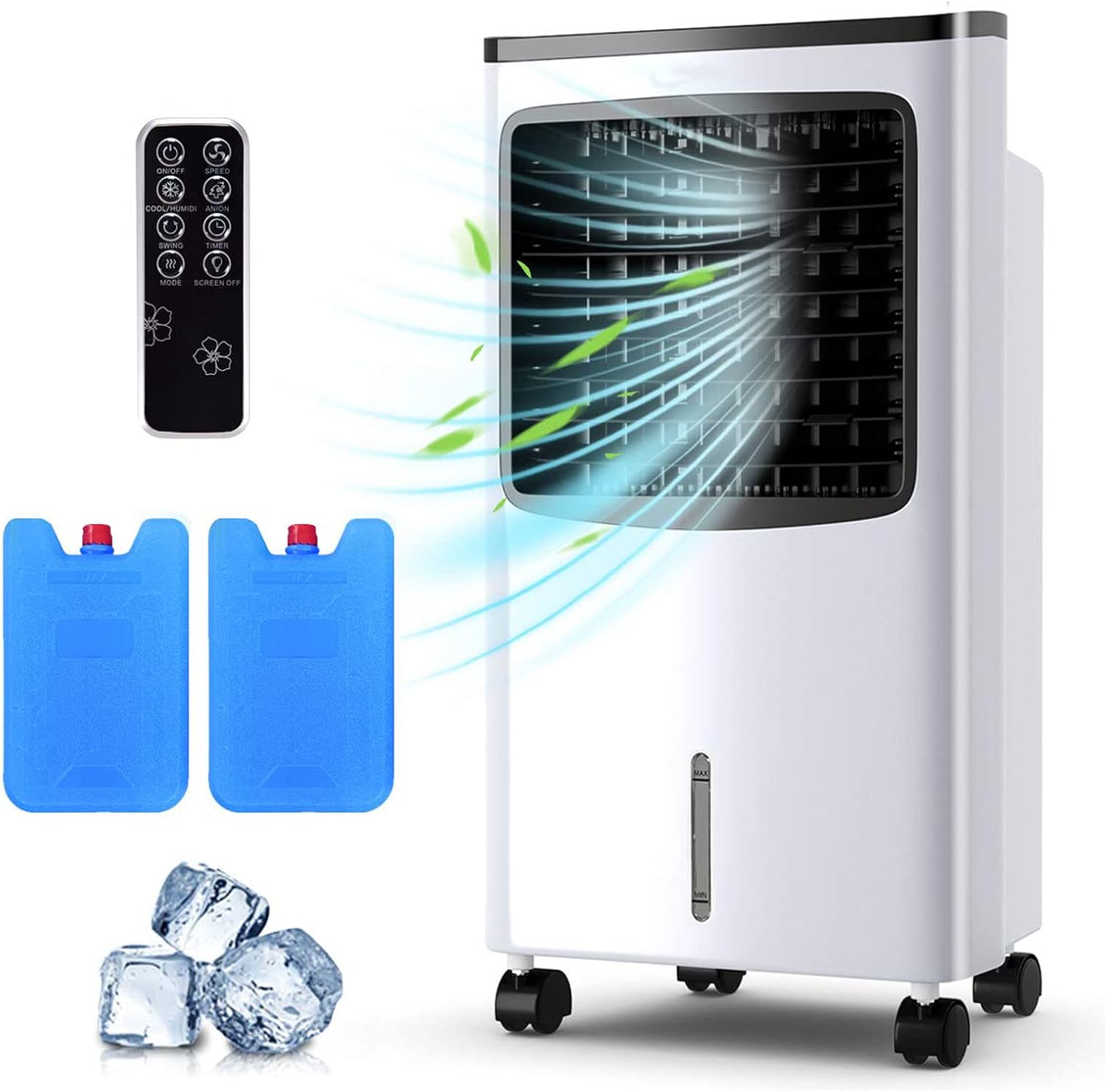 COSTWAY Enfriador evaporativo, ventilador de refrigeración portátil