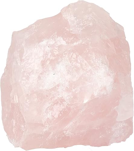 GEMHUB Piedra curativa natural sin tratar 986.85 quilates con cristal de cuarzo rosa certificado natural de piedra curativa, coleccionable o en vaso
