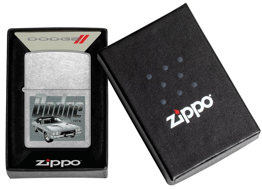 Amazon.co.jp: Zippo Dodge Challenger Design Street Chrome ポケット