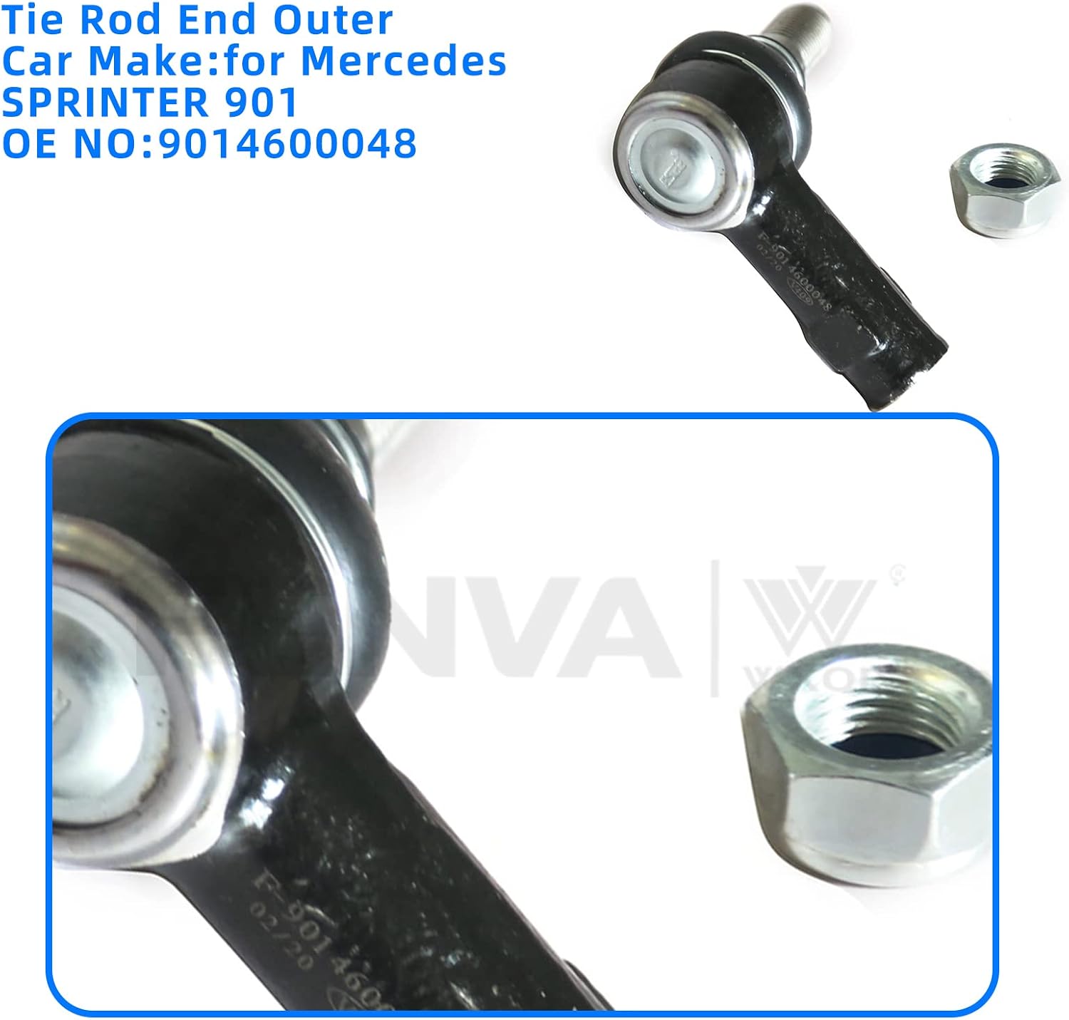 Car Tie Rod End Outer Front for Mercedes Sprinter 901 902 903 904 9014600048 A9014600048 A9014600148 A9014600248
