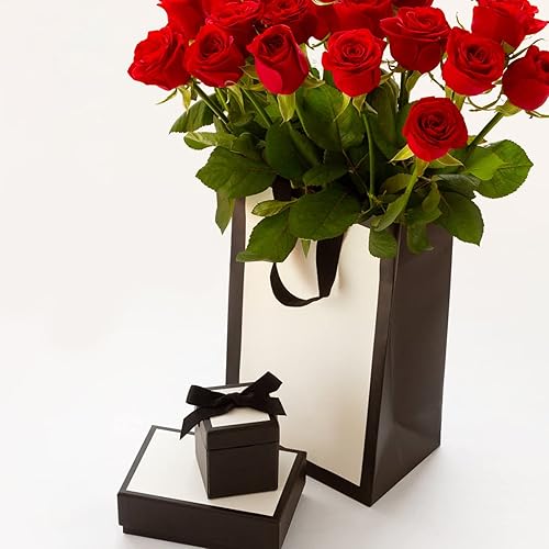 Miniatura 4 de joycraft Cinta de regalo negra, cinta de Navidad, cinta de envoltura de regalos, 34 pulgadas de ancho, cinta de satén de tela de 50 yardas para