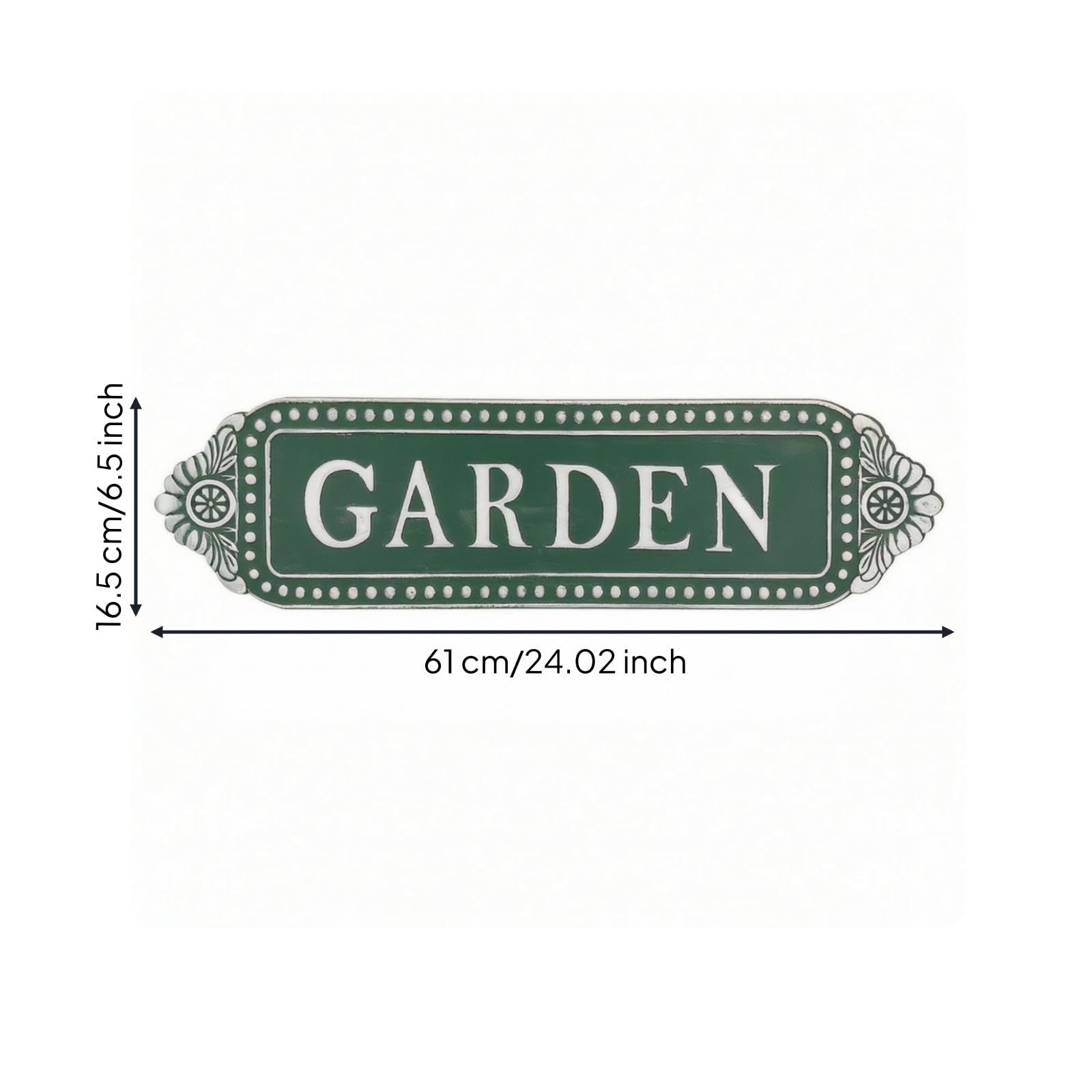 Cartello con Scritta Garden Resistente Insegna Rustica da Appendere Durevole Cartello in Legno per nti Del Giardinaggio, Appassionati di Home Decor
