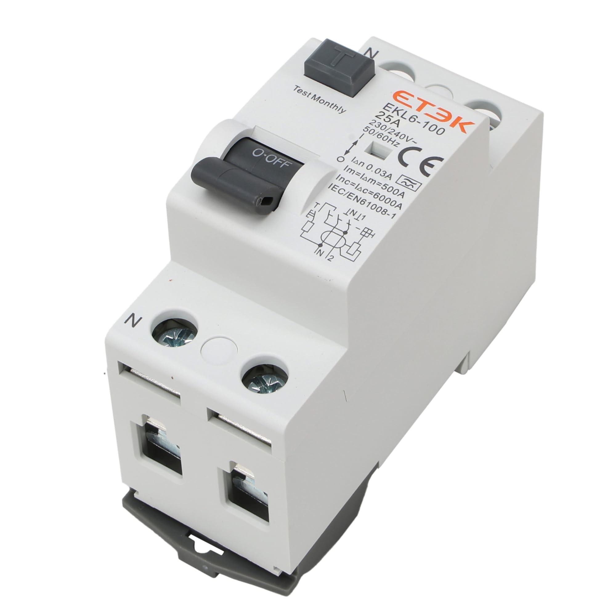 Interruptor Diferencial Superinmunizado 25A 30mA Tipo A - Protección Avanzada contra Fugas - 1P+N 6kA