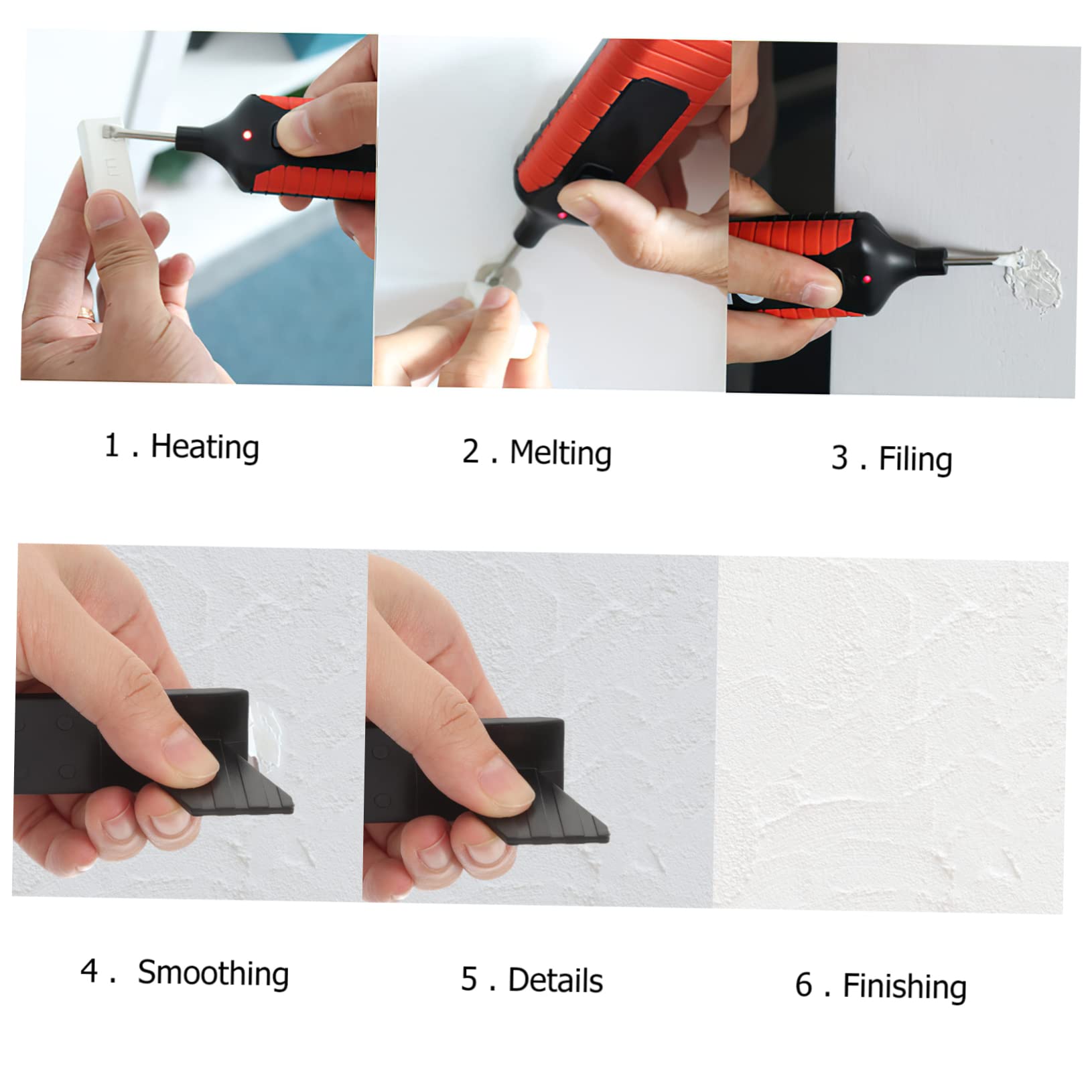 Kit Riparazione Parquet Legno 11 Blocchi Cera Abs per Graffi | Riscaldamento Rapido, Restauro Danni su Mobili e Superfici, Forme Adorabili, Lavorazione