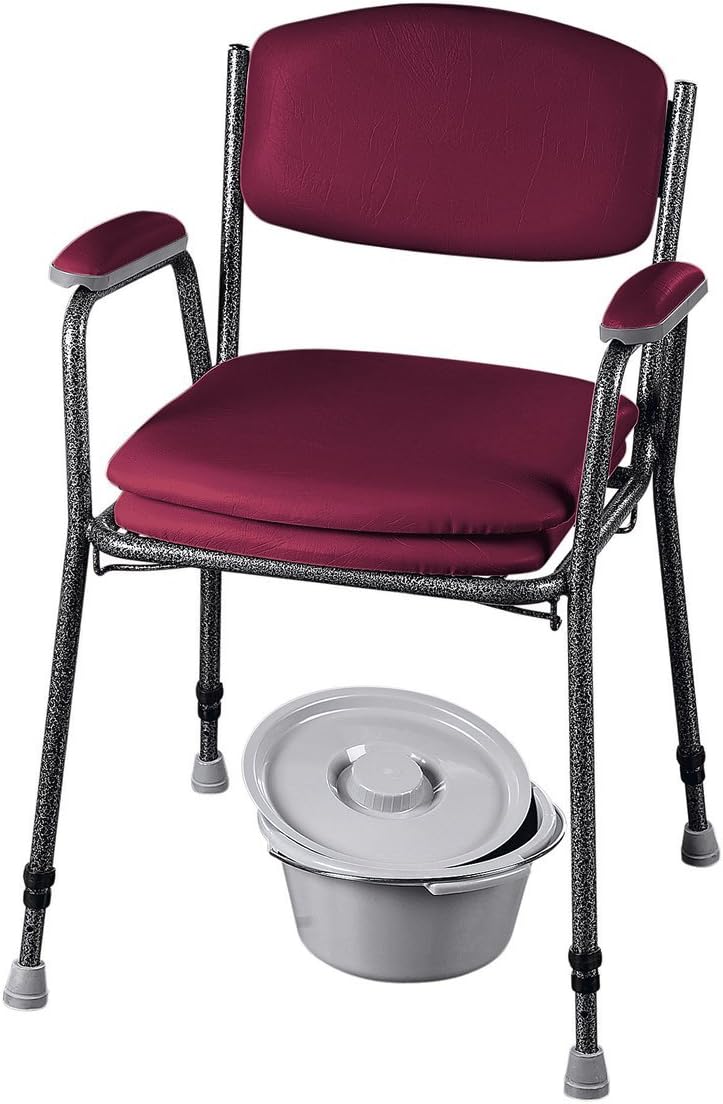 RUSSKAHeight Adjustable Commode – Bordeaux
