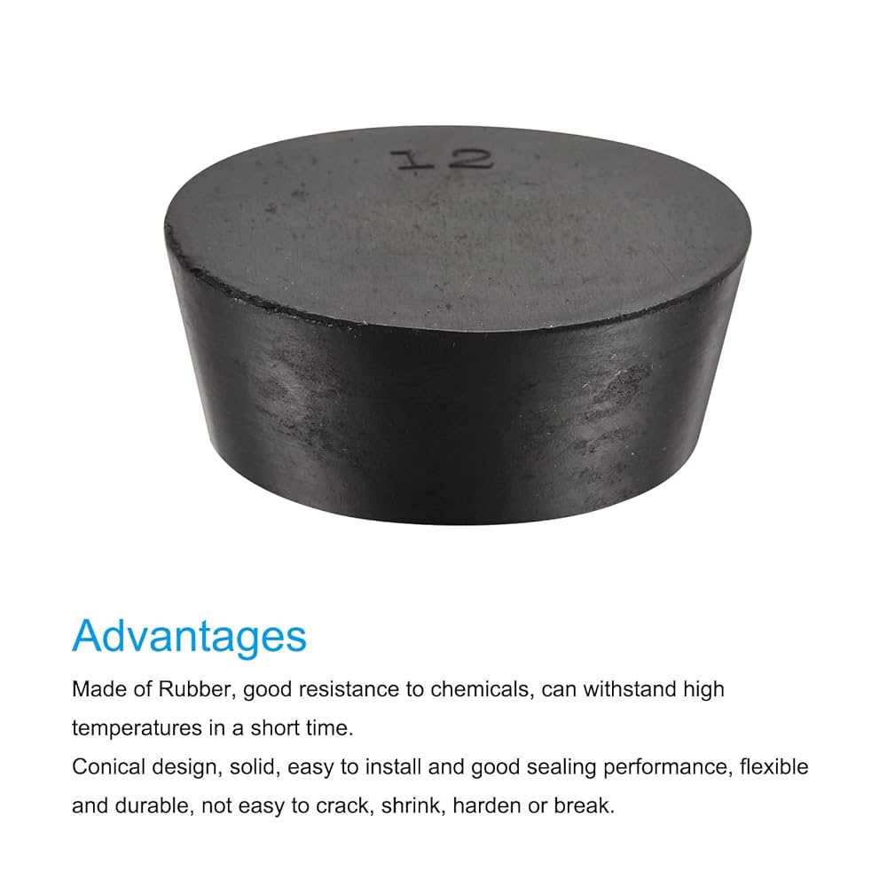 5x Gummistopfen Konisch Größe 5 - Labor Stopfen Für Rohre & Aquarium