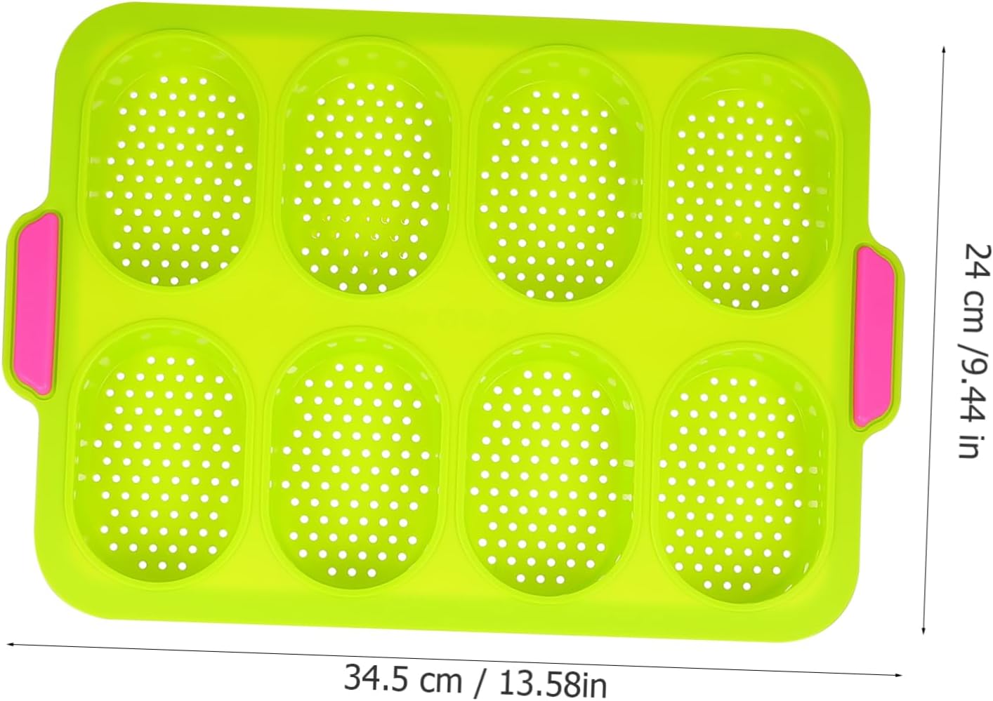 LABRIMP 2pcs Diy Baking Molds Bread Baking Plate French Bread Mold Silicone Pans Non-stick Surface for Easy Clean-up