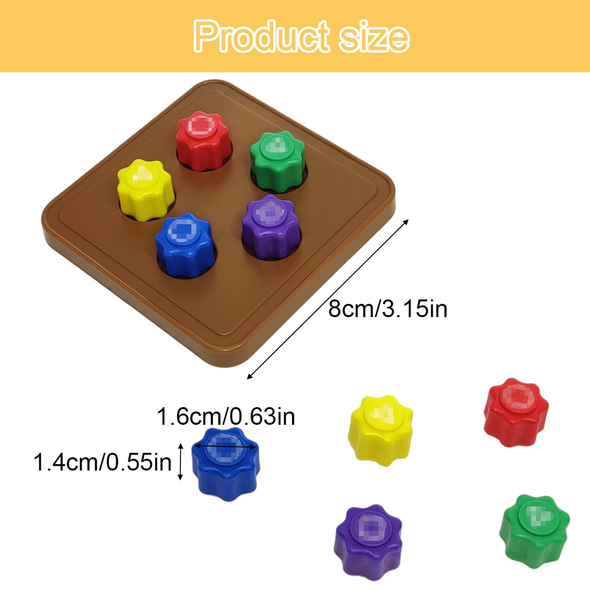 Juego Tradicional Coreano Gonggi, de Guijarros de Piedra y Calamar para Entrenamiento de Coordinación en Niños y Adultos (5Pcs+1Base)