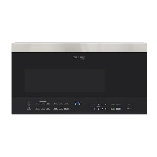 DE161OTRSSS Microwave Oven Built-in 1000-Watts with 10 Power Levels Pre Settings and Express, Sensor and Speed Cooking and Silent Mode with Glass Turntable, 1.6 cu.ft, Metallic