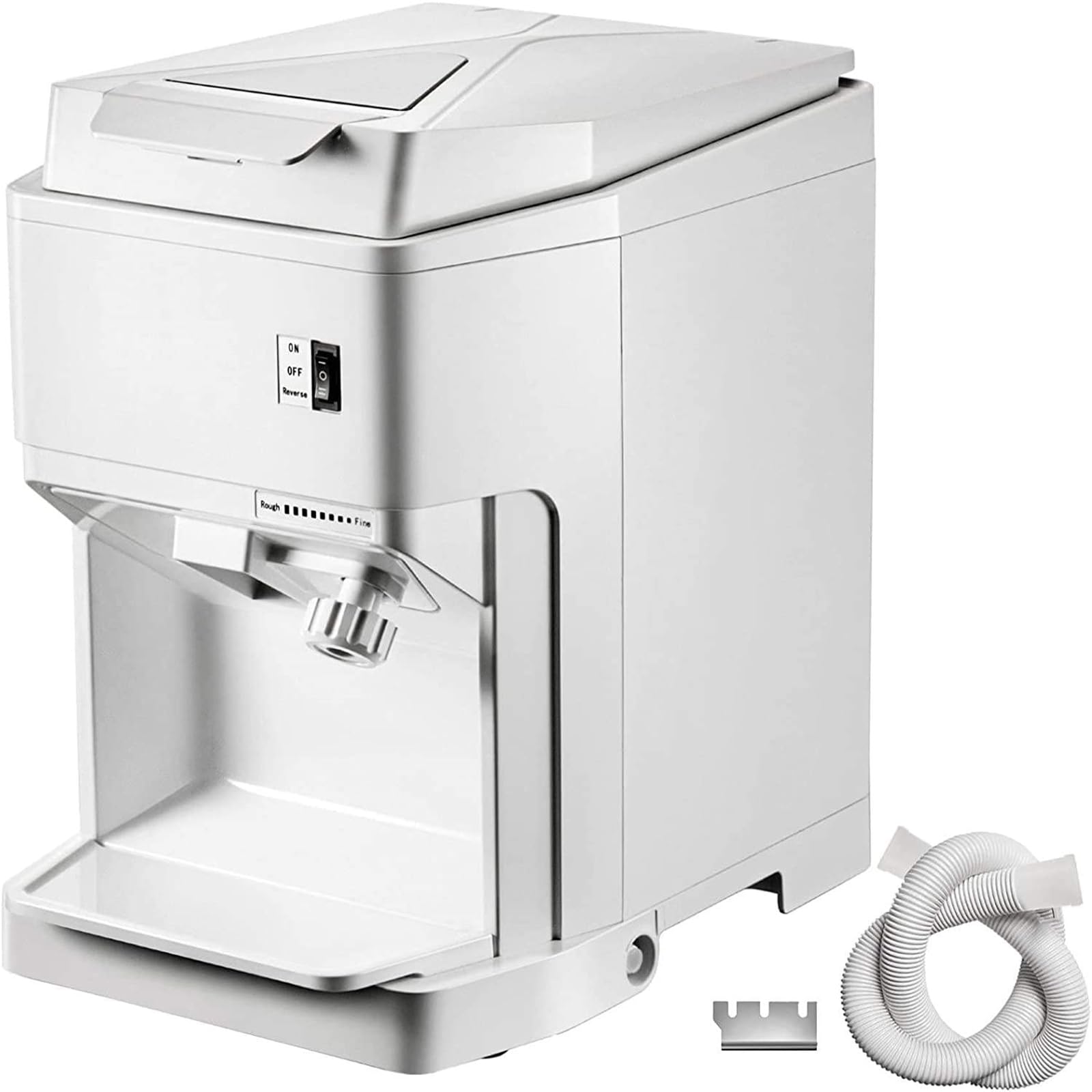 AYCDL Electric Ice Crusher Machine, 200KG/H Commerical Shaved Ice Machine, 2.3L Capacity Ice Shaver Snow Cone Maker