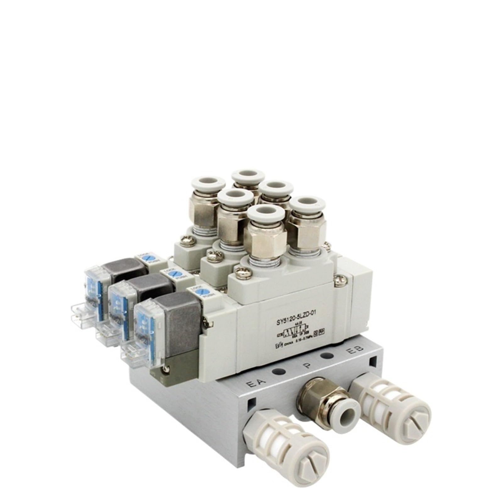 Combinaison d'électrovannes de type SY5120 vanne pneumatique 6mm pour vérin