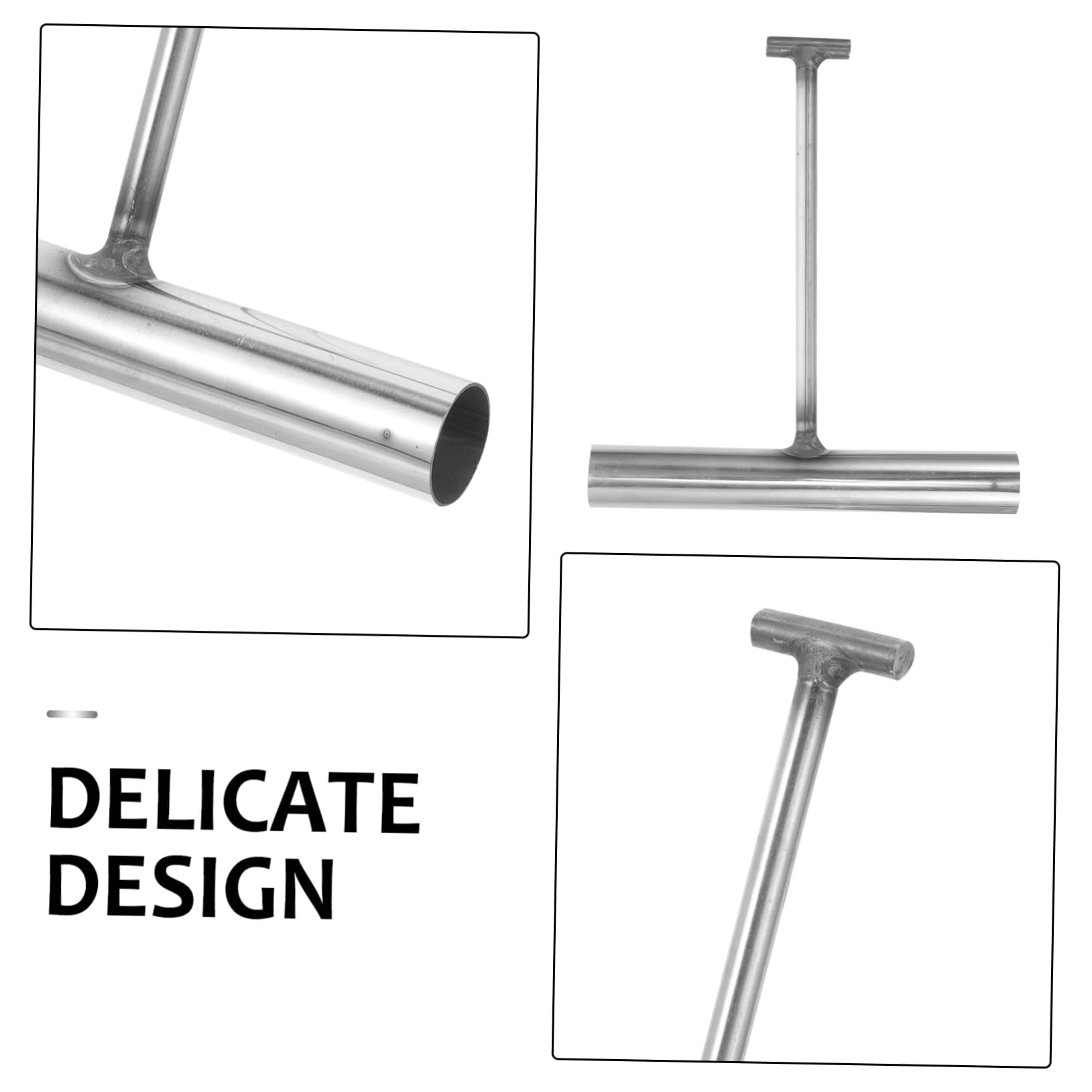 SOLUSTRE Manhole Cover Pull Hook Heavy Duty Stainless Steel Lifter t Shaped Hook for Lifting and Transport