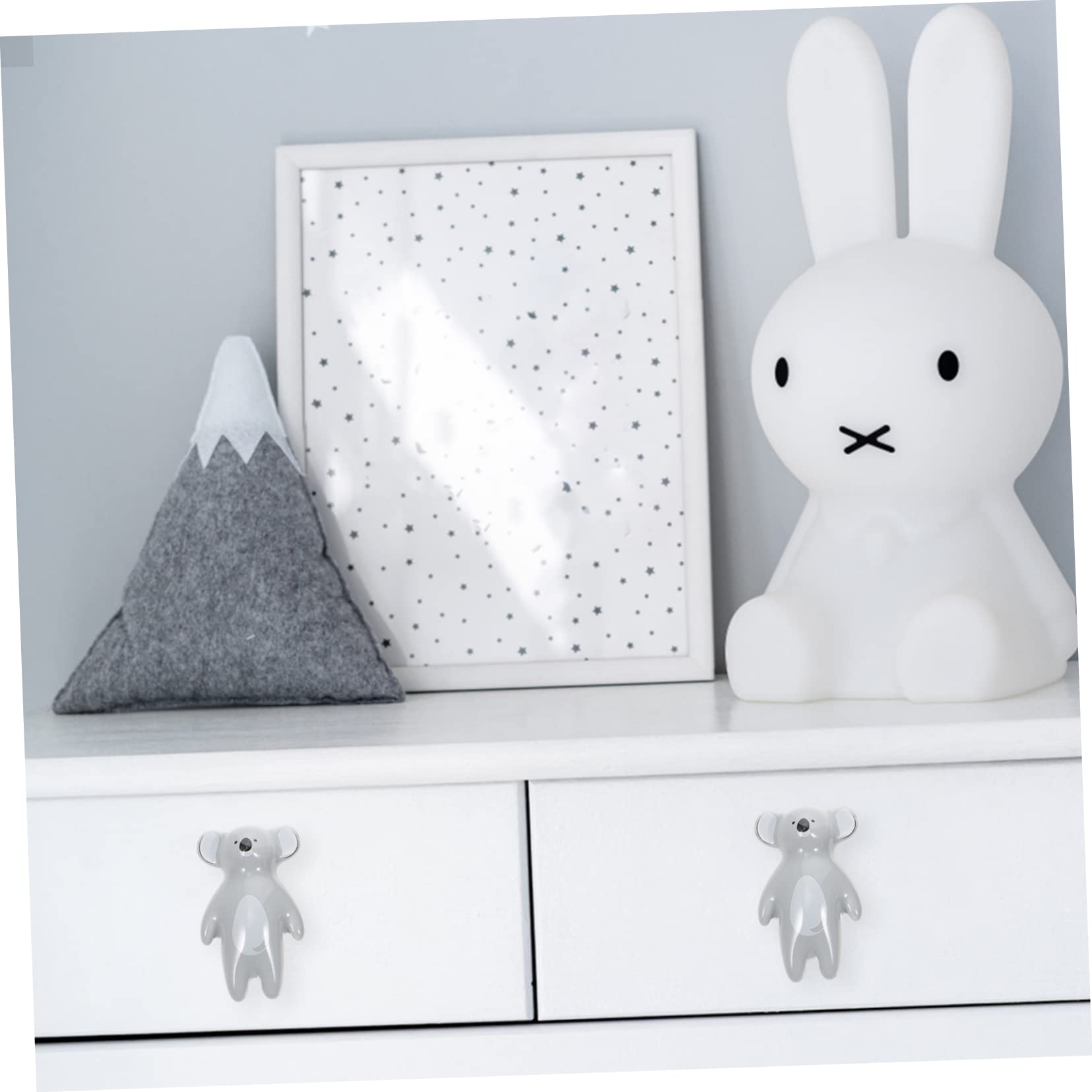 YARNOW 8 Pomelli per Mobili a Forma di Animale, in Ceramica e Lega, per Cameretta, 8 Pezzi, Facili da Installare, Decorativi per Armadio e Cassetto