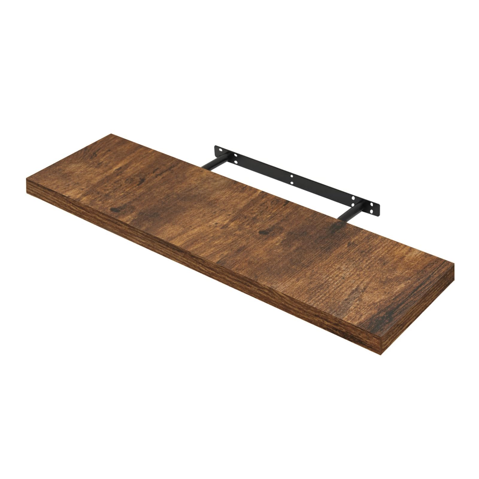 WOLTU Floating Shelf, Wall Shelf, Bookshelf, Wooden Board for Books, Pictures, Decoration, 90x23x3.8cm, Vintage Brown — image 1