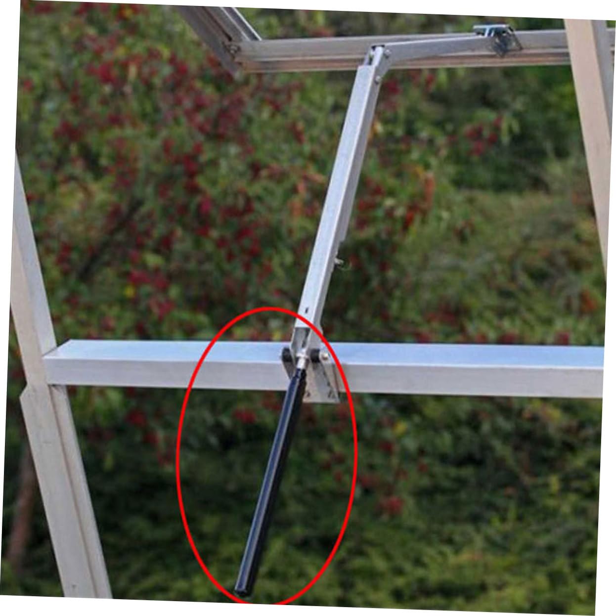 ORFOFE Automático Abridor de Ventanas para Invernadero Cilindro Metálico Resistente Ventilación Inteligente para Jardín Apertura sin Electricidad Compatible con Marcos Galvanizados
