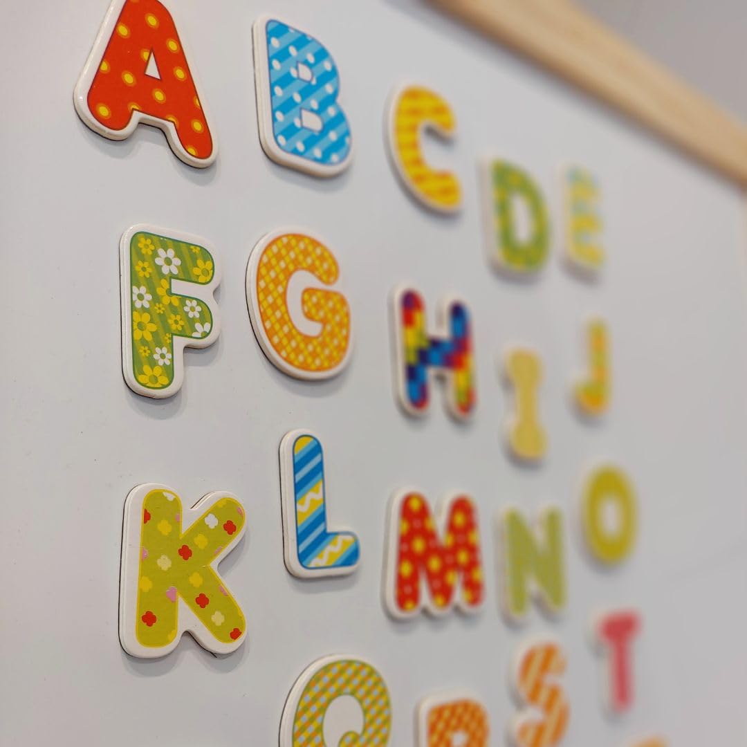 Mamabrum Pizarra Infantil Magnética 2 Caras con Estante - Pizarra Blanca y de Tiza con Accesorios, Ábaco y Reloj - Magnetica Infantil de Madera 98 x 45cm para Aprendizaje