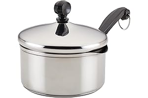 Farberware Classic 1-Quart Stainless Steel Straining Saucepan
