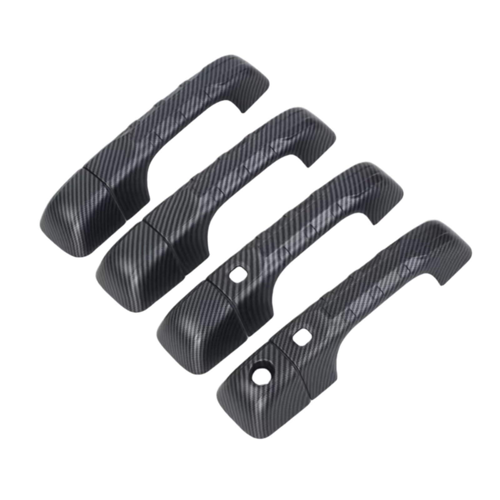 DSPOLIMV Outer Door Handle Cap Compatible with Dodge for Ram TRX 1500 2023 2024 Car Exterior Door Handle Cover Cap with for Smart Keyhole Trim Carbon Fiber