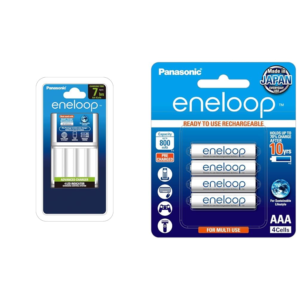 Panasonic Eneloop CC17N Advanced Charger for AA & AAA Rechargeable Batteries LED Indicator Charging-image-34