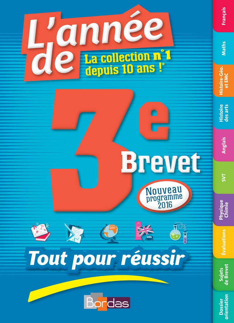 Mon Cahier De Français 3ème Bordas Corrigé L'ANNEE DE 3EME BREVET : TOUT POUR REUSSIR : COLLECTIF: Amazon.ca: Books