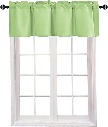Miniatura 9 de JIUZHEN Cortinas de cenefa para cocina, cenefas para ventana de sala de estarsótano, cortinas de ventana de baño, aislamiento térmico, paneles de