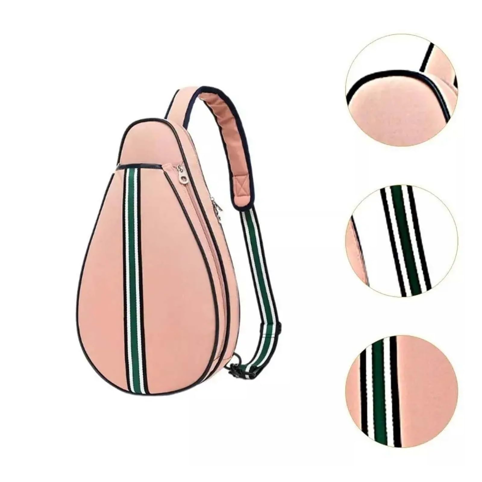 Borsa for Racchetta Da Tennis Con Chiusura A Cerniera, Tracolla Regolabile, Impermeabile, Di Grande Capacità, In Tessuto Oxford