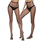 Ouvert Netzstrumpfhose mit offenen Schritt, Schrittoffen - feines Netz body stocking S M L