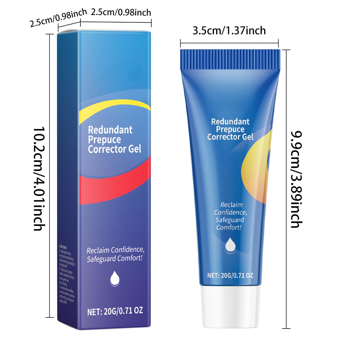 2 pièces Pommade Phimosis pour Homme,Creme Phimosis,Gels Correcteurs de Phimosis,Ingrédients Naturels,Gel de Correction du Phimosis du Prépuce,Soulagement Rapide