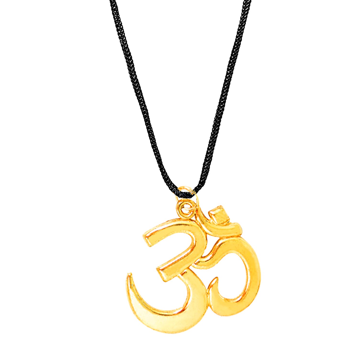 Shining Jewel - By Shivansh24K Gold Plated Om Pendant Necklace for Men (SJ_2354)