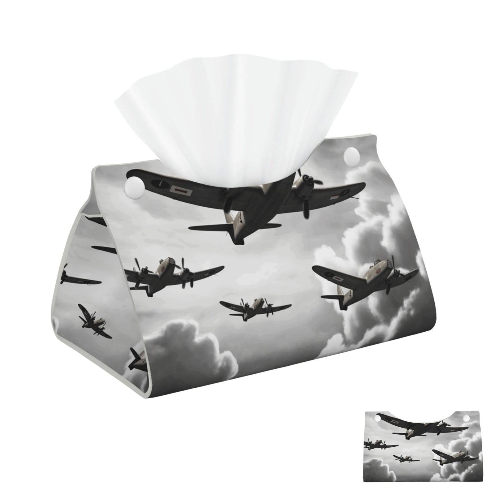 World War Tissue Box Cover Square Cube Boxes