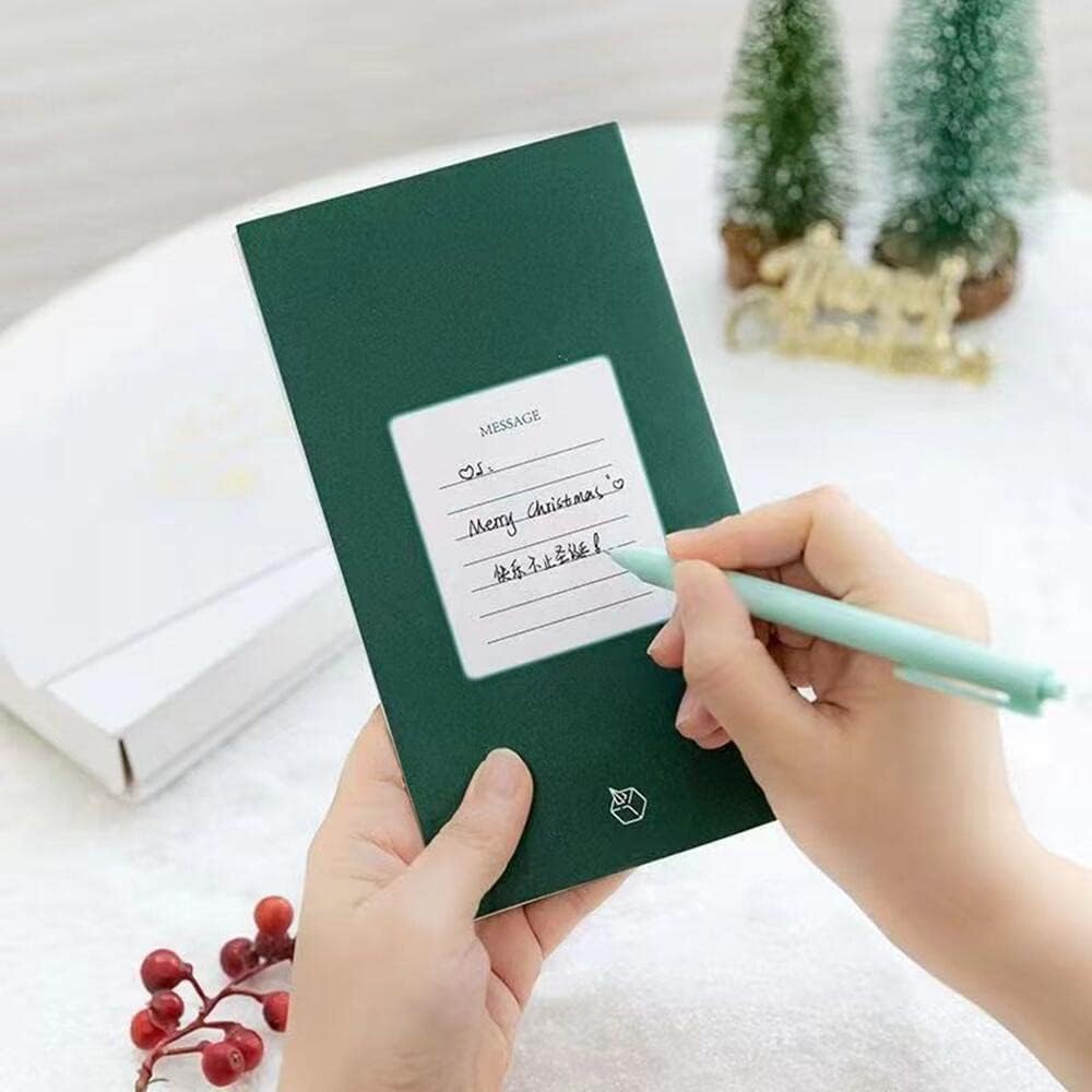 Lot de 3 cartes de vœux pour sapin de Noël 2024, vous pouvez laisser un message avec une enveloppe, adaptées pour envoyer des amis et des parents, des petites amies, de la famille, des collègues, des