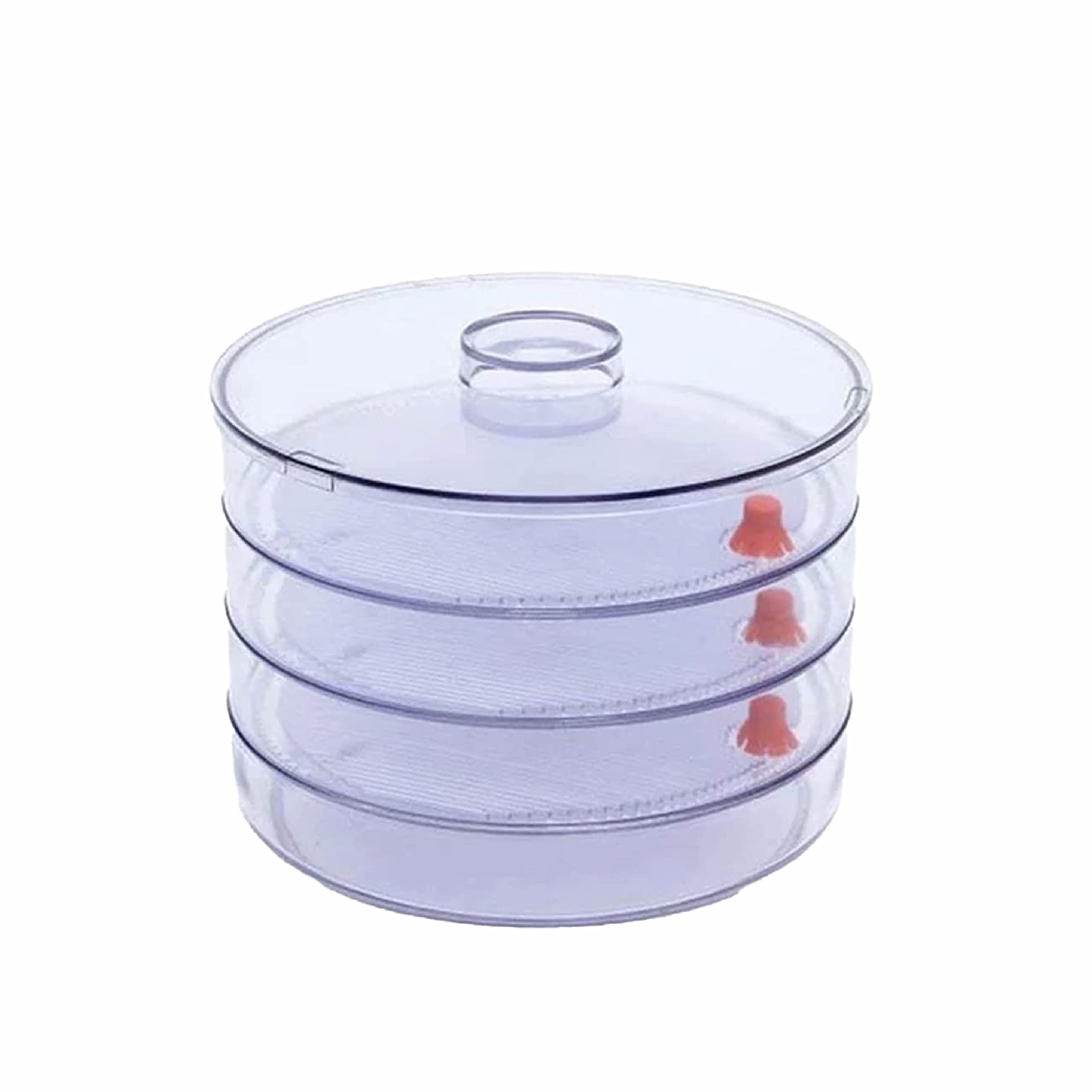 SUL Sprout Maker Box for Sprouting Seeds with 3 Seed Trays, Hygienic Germinator Sprouter Seed Maker with Lid, Stacking Sprouter Trays for Bean Sprouts, Legumes and Grains