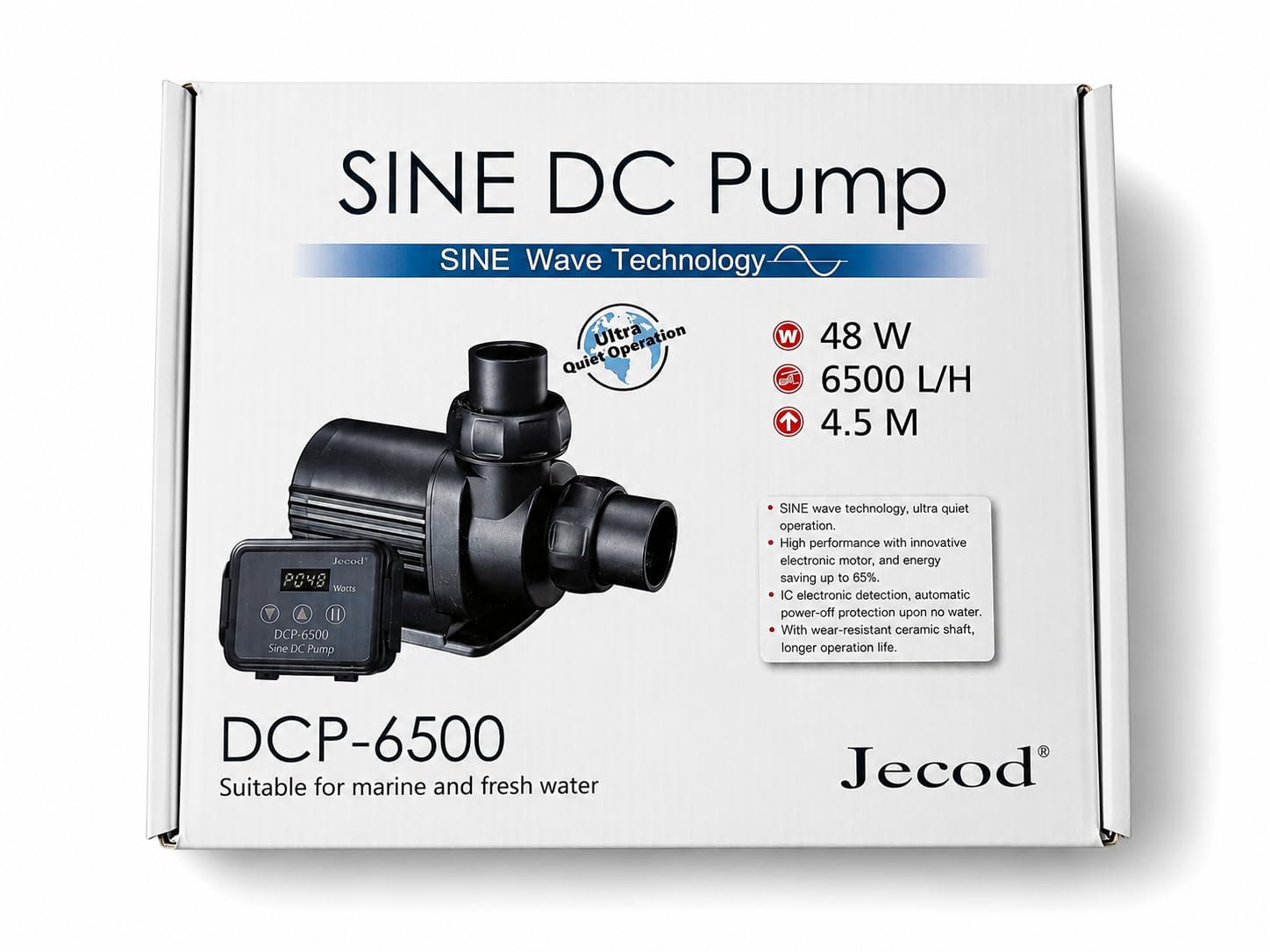 Pompa di sollevamento dell'acqua per acquario JEBAO DCP-6500 (portata massima 6500 L/h)