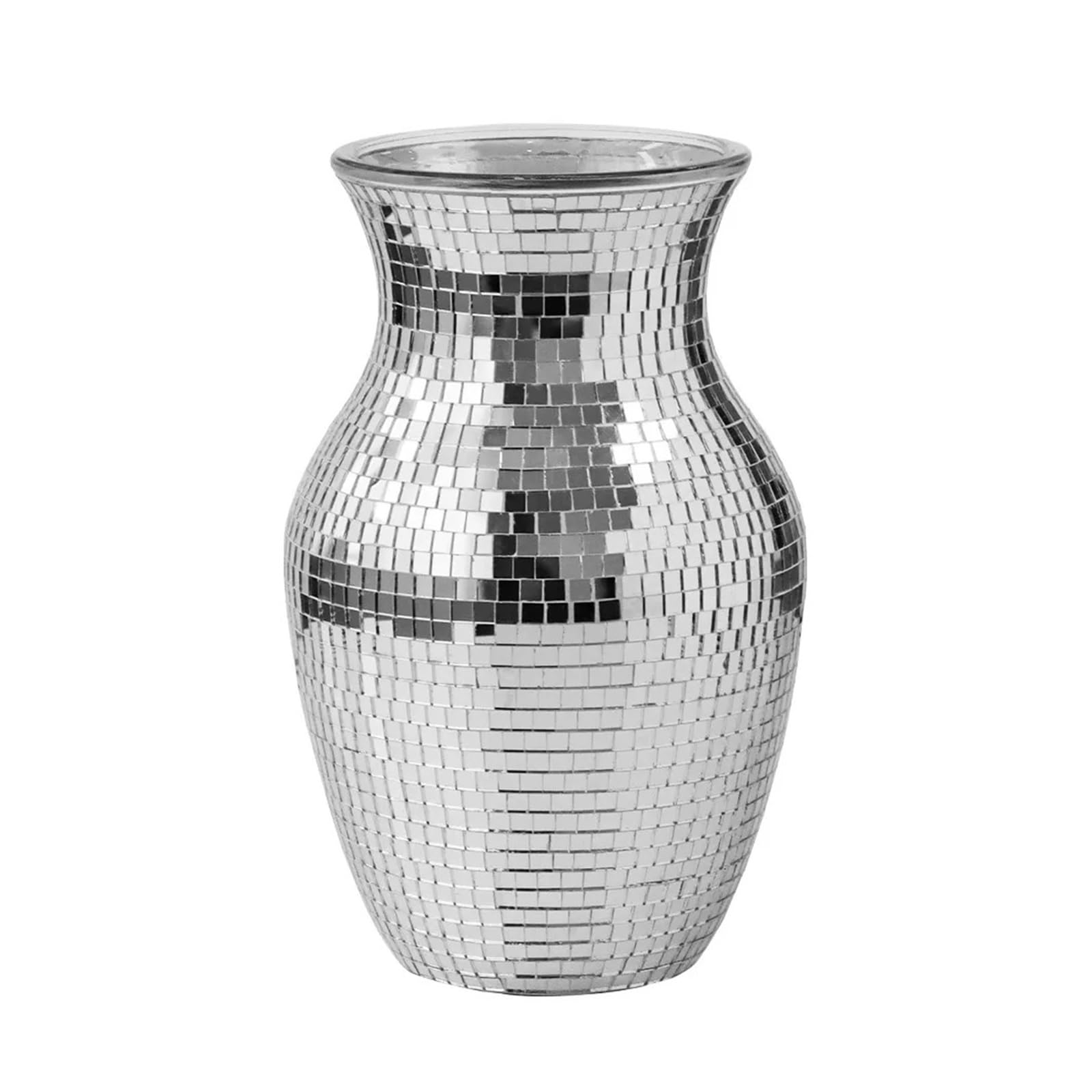 Disco Vase European Mirror Mosaic Glass Vase