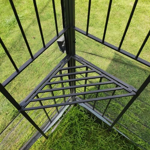 JimsMaison 10' X 10' Steel Polyester Soft-Top Double Roof Outdoor Canopy Gazebo Grey
