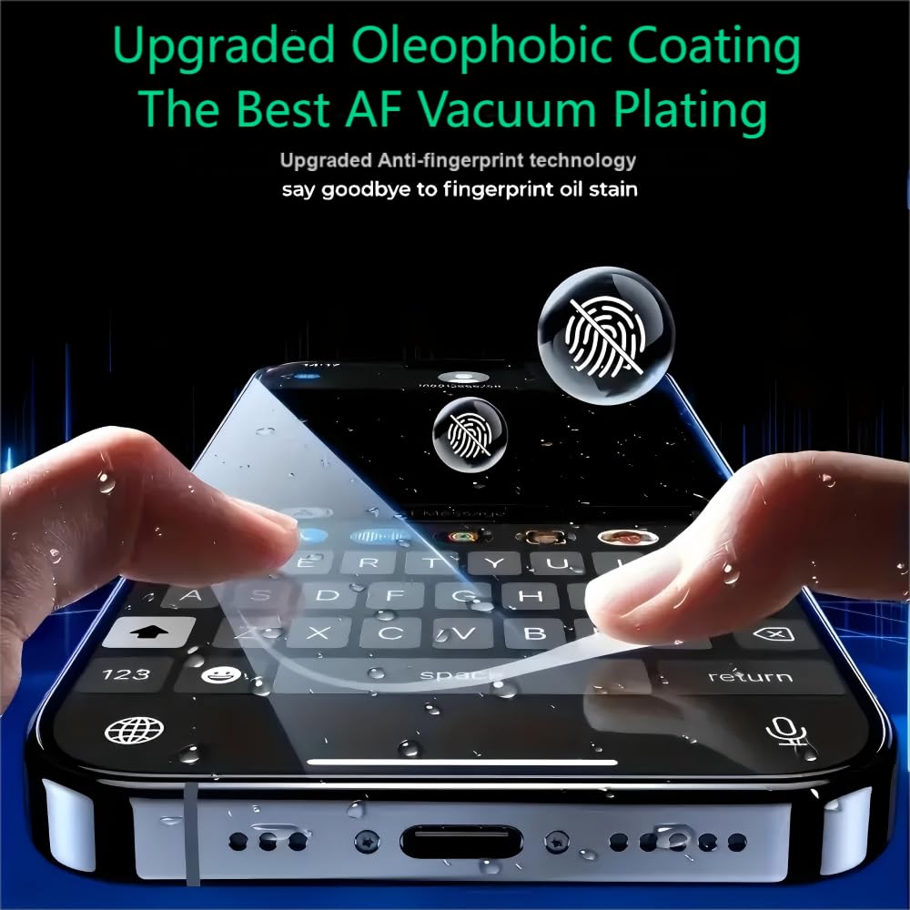 ESR Glasfolie voor iPhone 16 Pro, gehard glas met montagehouder, hardheidsgraad 9H, militaire bescherming, HD-helderheid, krasbestendig, 3 stuks